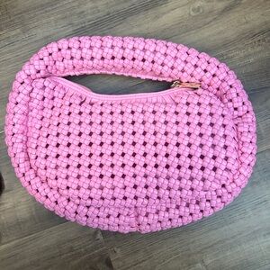 Sincerely Jules Pink Woven Women's Bag